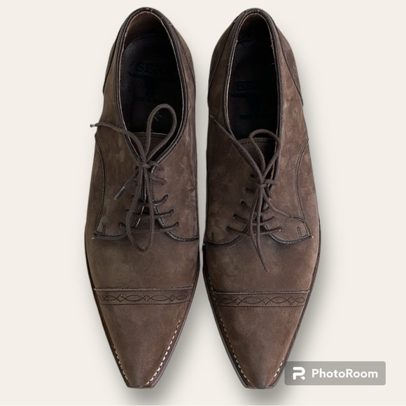 Sena Cowgirl Shoes Leather Pointy Made in Spain Brown EU 38 - Picture 5 of 17